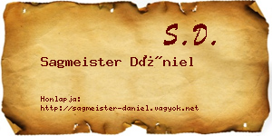 Sagmeister Dániel névjegykártya