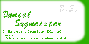 daniel sagmeister business card
